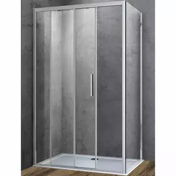 Душевой уголок Vincea Soft 150х90 хром стекло прозрачное