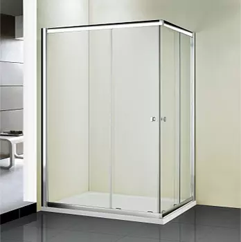 Душевой уголок WeltWasser 120x80 10000001230 профиль хром, стекло прозрачное