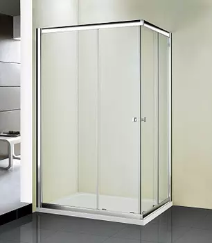 Душевой уголок WeltWasser 90x70 10000001228 профиль хром, стекло прозрачно