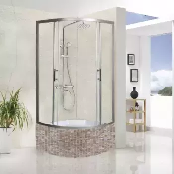 Душевой уголок WeltWasser 100х100 10000004075 профиль хром матовый, стекло прозрачное