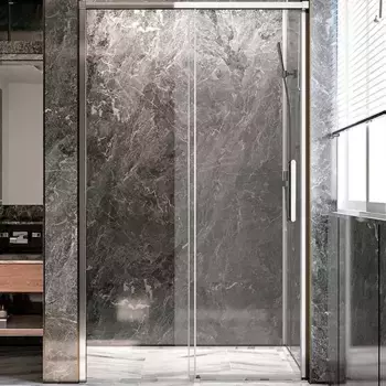 Дверь для душевого уголка Veconi Premium Trento PTD-40CH 140 см, профиль хром, стекло прозрачное