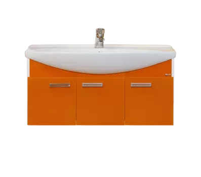 Джулия - 105 Тумба подвесная оранжевая