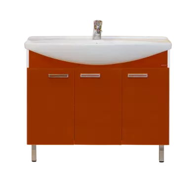 Тумба под раковину напольная Misty Джулия 105 красная