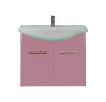 Тумба под раковину подвесная Misty Джулия 65 розовый