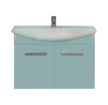 Джулия - 75 Тумба подвесная голубая