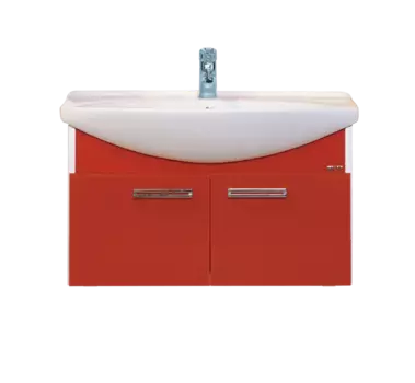 Тумба под раковину подвесная Misty Джулия 85 красный