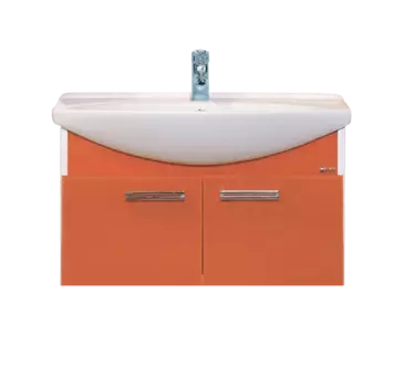 Тумба под раковину подвесная Misty Джулия 85 оранжевый