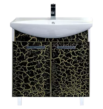 Джулия - 85 Тумба прямая КРАКОЛЕТ черный