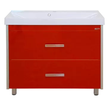 Тумба под раковину напольная Misty Джулия Qvatro 105 красная