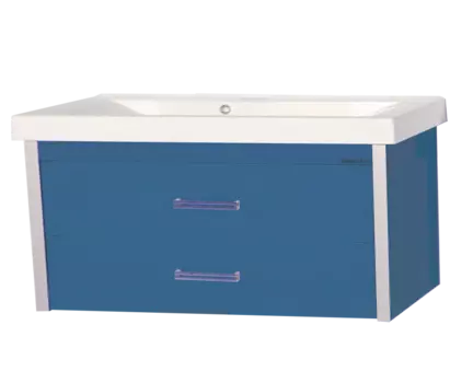Тумба под раковину подвесная Misty Джулия Qvatro 105 синяя