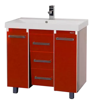 Тумба под раковину Misty Джулия Qvatro 105 красная