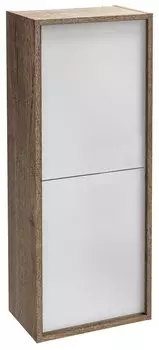 EB1587-E52-F30 Колонна 40 см, с лакированными ручками (заказываются отдельно), корпус дуб табак, фасад белый сатин лак