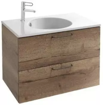 EB2522-R5-E52 Rive Gauche Мебель для раковины-столешницы EXAW112-Z/ EB2562, 80 см, ДУБ ТАБАК/ ручки ХРОМ