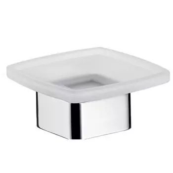 Emco Loft мыльница настольная, хрустальное стекло сатинированное, цвет хром