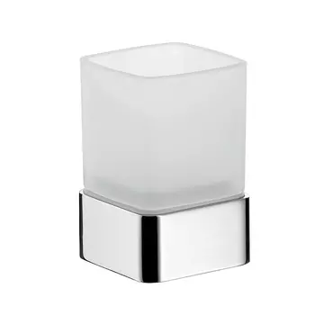 Emco Loft Стакан настольный, хрустальное стекло сатинированное, цвет хром