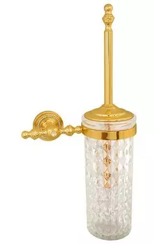 Ершик для унитаза подвесной Boheme Imperiale золото с кристаллами Swarovski