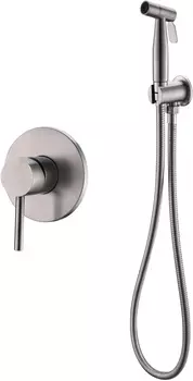 ETNA-SET-HGN-IN Набор для гигиенического душа, исполнение сатин (Смеситель для гигиенического душа, шланг PVC 150 см, душ гигиенический, штуцер с дер