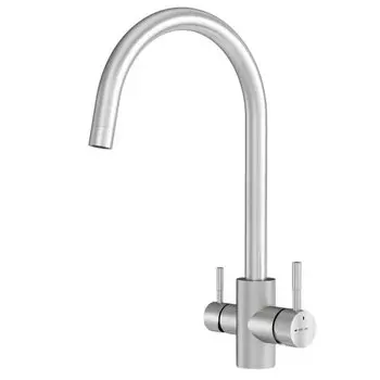 F85B07711 X-Joy S, смеситель для кухни с С-изливом с каналом для питьевой воды, сатин