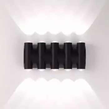 Фасадный светильник AM Group AM359-10X1W BK 4000K