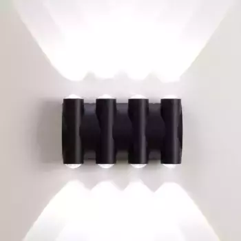 Фасадный светильник AM Group AM359-8X1W BK 4000K