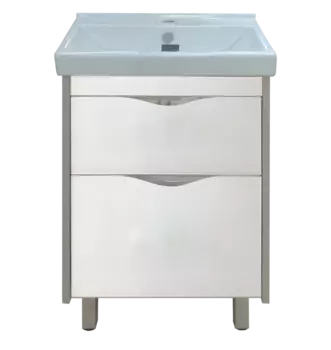 Тумба под раковину Misty Фест 60 белая глянцевая