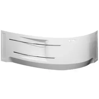 Фронтальная панель для ванны Radomir Ирма 160х105 L c полотенцедержателем белый