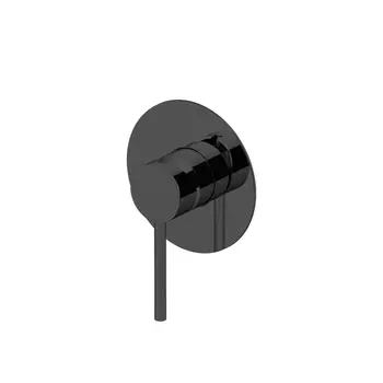 GATTONI CIRCLE TWO Смеситель встраиваемый для душа, с внутренней частью, цвет NERO OPACO
