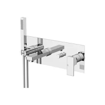 GATTONI Kubik Смеситель для ванны/душа встраиваемый с ручной лейкой , цвет хром