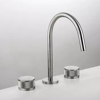 GATTONI MD Смеситель для раковины на 3 отверстия, ручки SAN GIULIO, с донным клапаном, цвет хром