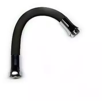 Гибкий излив для смесителя Frap черный