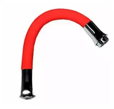 Гибкий излив для смесителя Frap красный