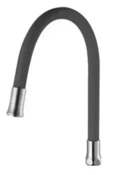 Гибкий излив для смесителя Frap серый