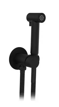 Гигиенический душ AltroBagno Modern 060119 NeOp со смесителем, С ВНУТРЕННЕЙ ЧАСТЬЮ, матовый черный