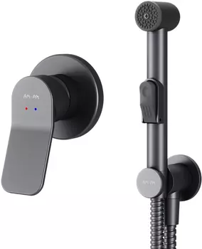 Гигиенический душ AM.PM X-Joy F40H85A22 С ВНУТРЕННЕЙ ЧАСТЬЮ, черный матовый
