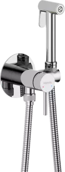 Гигиенический душ AQUATEK Европа AQ1021CR со смесителем, С ВНУТРЕННЕЙ ЧАСТЬЮ, хром