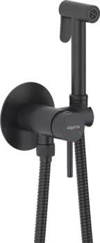 Гигиенический душ AQUATEK Европа AQ1021MB со смесителем, С ВНУТРЕННЕЙ ЧАСТЬЮ, матовый черный
