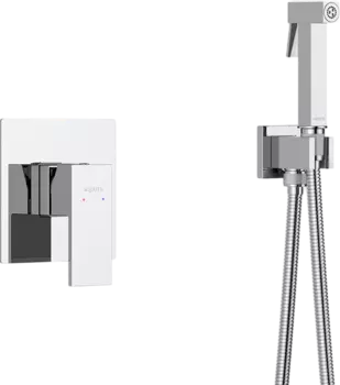 Гигиенический душ AQUATEK Либра AQ1619CR со смесителем, С ВНУТРЕННЕЙ ЧАСТЬЮ, хром