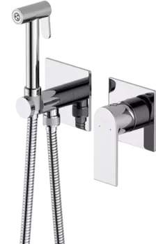 Гигиенический душ AQUATEK Лира AQ1420CR со смесителем, С ВНУТРЕННЕЙ ЧАСТЬЮ, хром