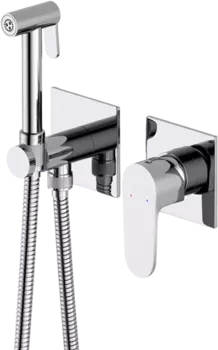 Гигиенический душ AQUATEK Оберон AQ1220CR со смесителем, С ВНУТРЕННЕЙ ЧАСТЬЮ, хром