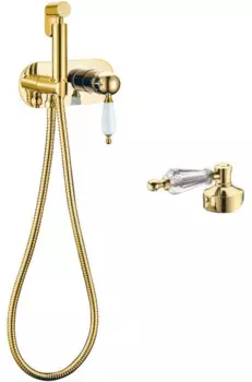 Гигиенический душ Boheme Imperiale золото с прозрачным кристаллом Swarovski