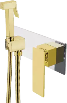 Гигиенический душ Boheme Q со смесителем хром - золото