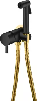 Гигиенический душ Boheme Uno со смесителем черный - золото