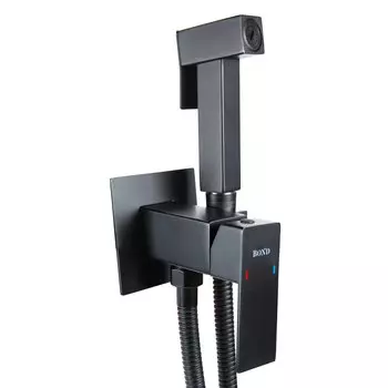 Гигиенический душ BOND Smart B67-1188 со смесителем, С ВНУТРЕННЕЙ ЧАСТЬЮ, матовый черный