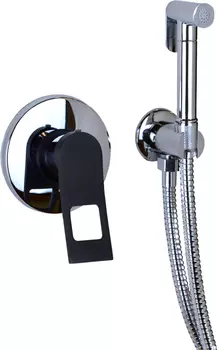 Гигиенический душ Bronze de Luxe Element EL28CB С ВНУТРЕННЕЙ ЧАСТЬЮ, со смесителем, хром, черный