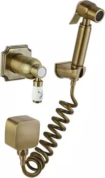 Гигиенический душ Elghansa Concealed 24C0784-Bronze (Set-49) со смесителем