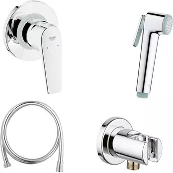 Гигиенический душ Grohe BauFlow со смесителем 124900