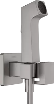 Гигиенический душ Hansgrohe E 1jet EcoSmart+ со смесителем, шлифованный черный хром 29233340