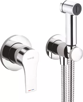 Гигиенический душ Kludi Zenta SL 489980565 со смесителем, С ВНУТРЕННЕЙ ЧАСТЬЮ, хром