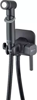 Гигиенический душ Lemark Solo LM7165BL со смесителем, С ВНУТРЕННЕЙ ЧАСТЬЮ, черный матовый