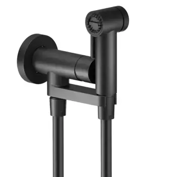 Гигиенический душ Nobili AV00600BM со смесителем, матовый черный